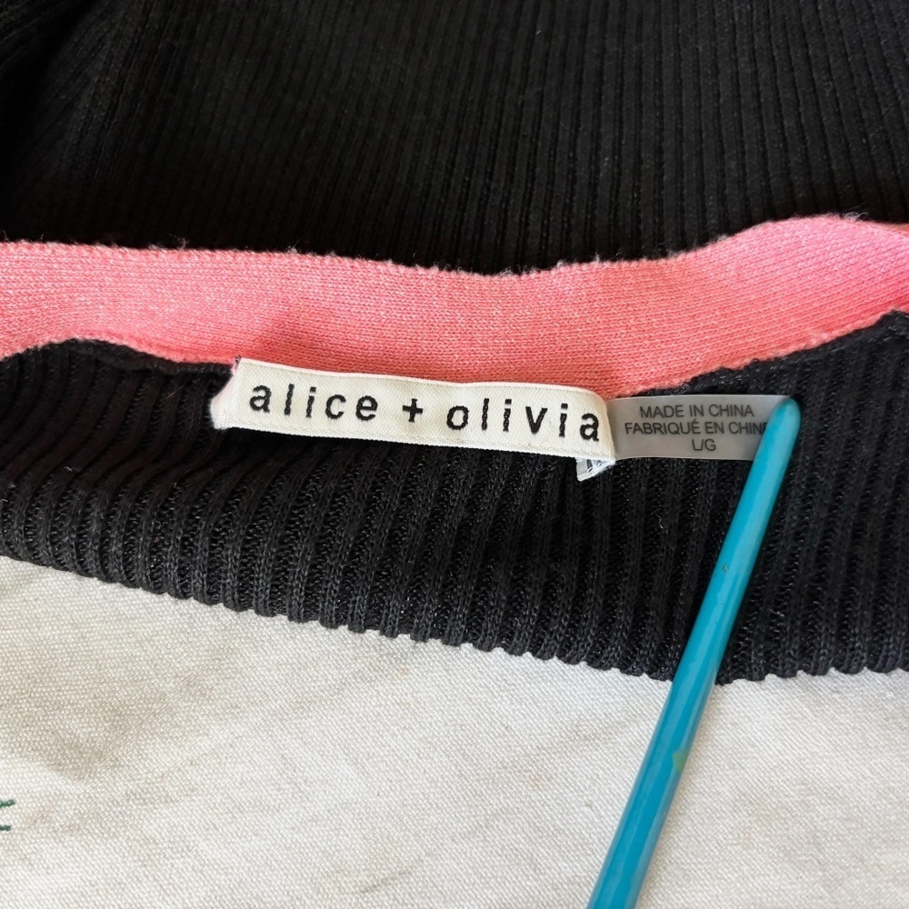 Alice + Olivia Aria Slim Long Cardigan - Picture 6 of 7